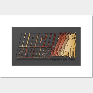 HachiClones - World's Most Loyal Dogs!  Clean Brown Design Posters and Art